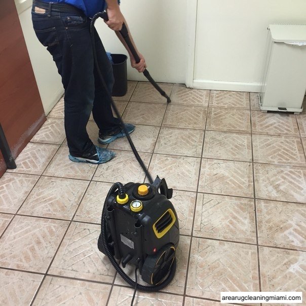 Commercial grout cleaning service